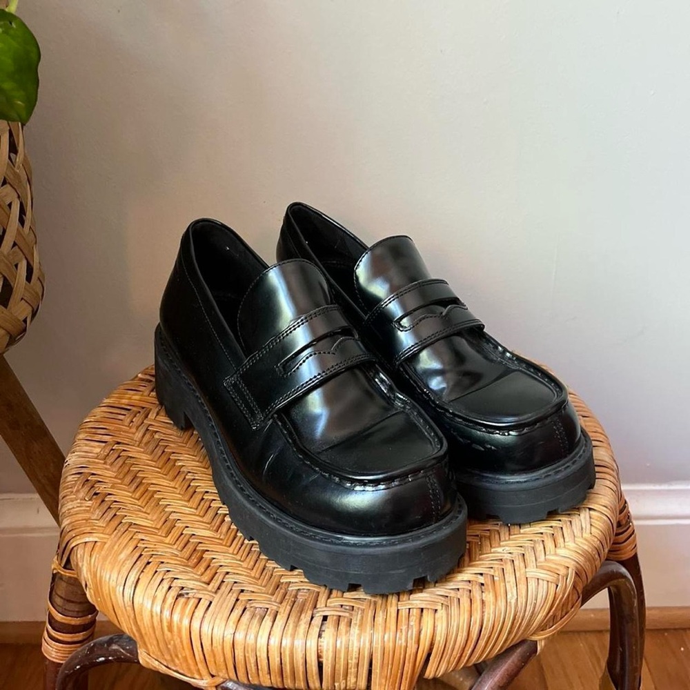 Vagabond Cosmo 2.0 Lug Sole Leather Loafers